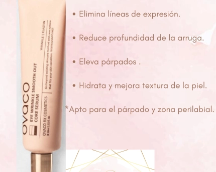 Contorno ojos. Reduce líneas de expresión y arrugas. Apto contorno de ojos y perilabial.